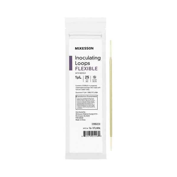 McKesson Inoculating Loop with Needle 1 µL ABS Integrated Handle Sterile (1175308_CS) 1000/CS