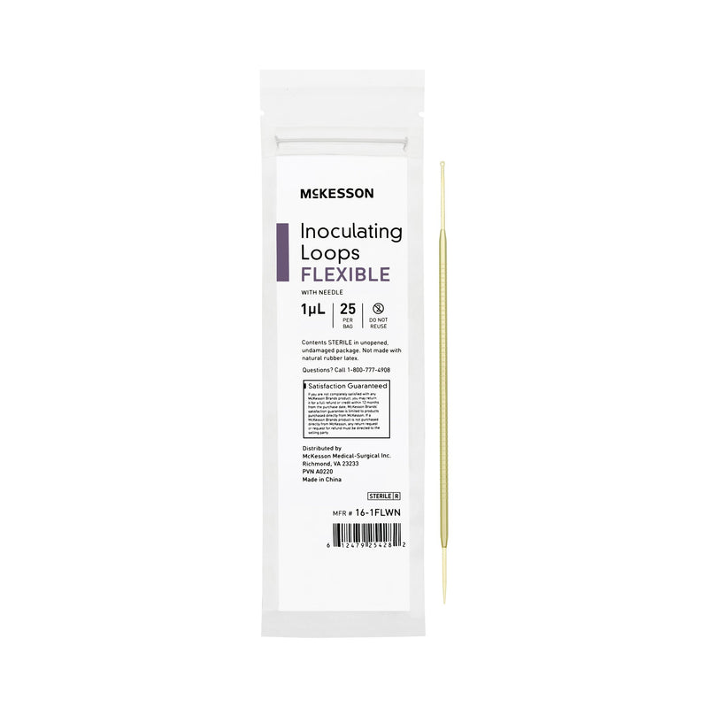 McKesson Inoculating Loop with Needle 1 µL ABS Integrated Handle Sterile (1175308_CS) 1000/CS