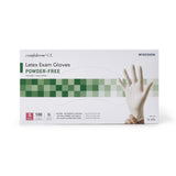 McKesson Confiderm® Exam Glove Small NonSterile Latex Standard Cuff Length Textured Fingertips Ivory Not Rated (921592_BX) 100/BX