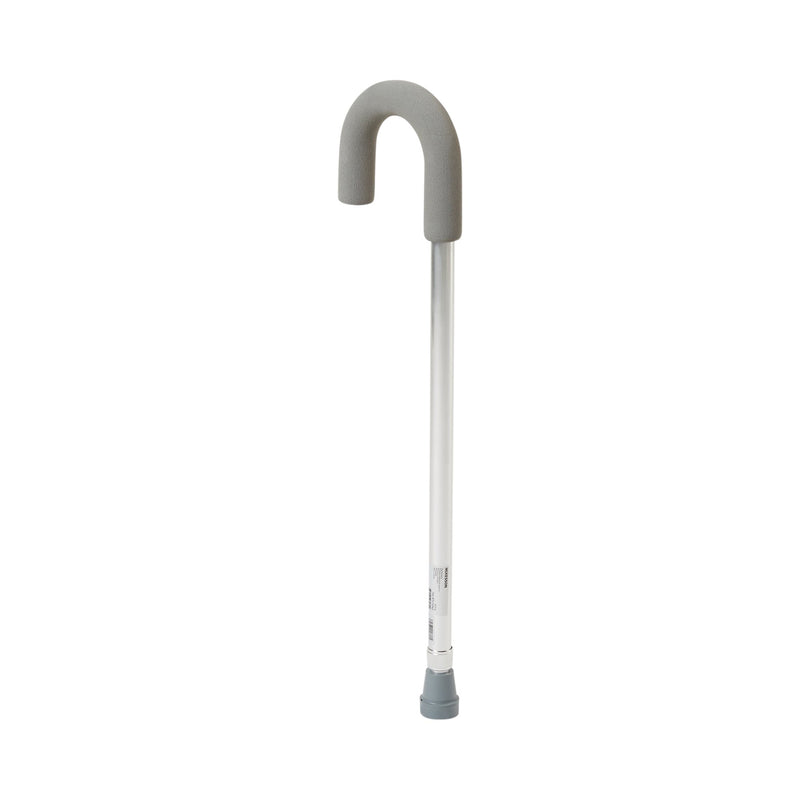McKesson Round Handle Cane Aluminum 28-3/4 to 37-3/4 Inch Height Silver (1103359_CS) 6/CS