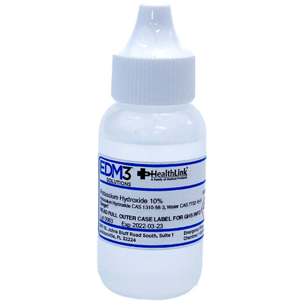 EDM 3 LLC Histology Reagent Potassium Hydroxide ACS Grade 10% 30 mL (404374_EA) 1/EA