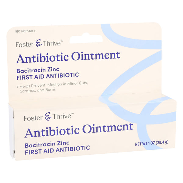 Foster & Thrive™ First Aid Antibiotic Bacitracin Ointment 1 oz. Tube (1244985_EA) 1/EA