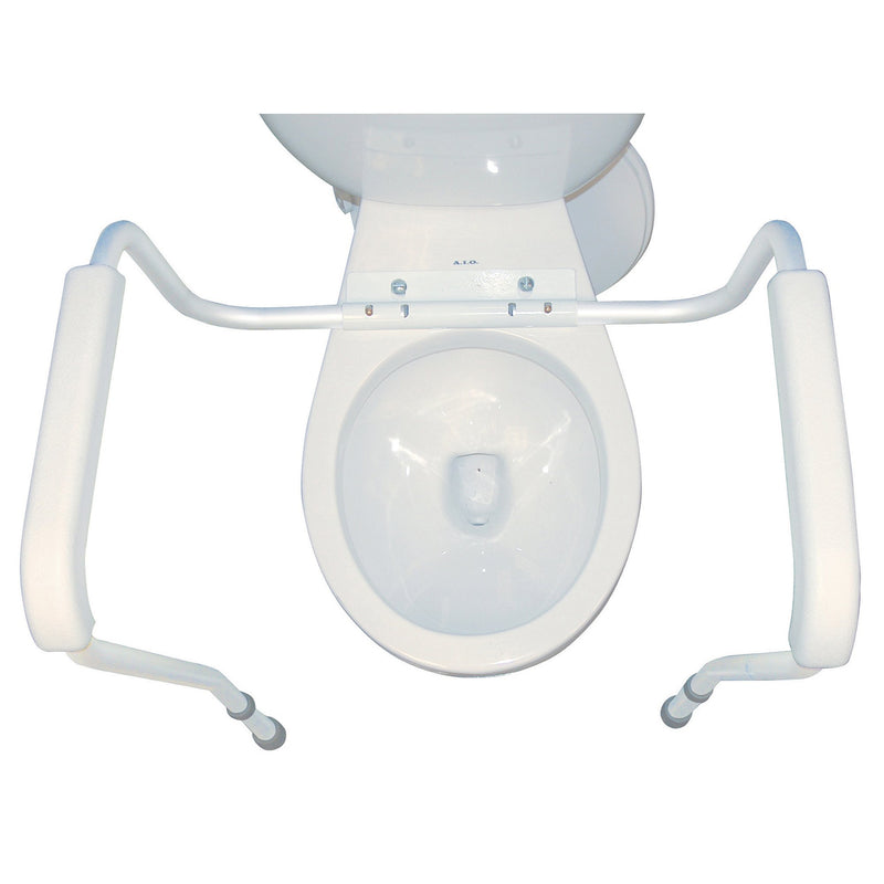drive™ Toilet Safety Rail White / Gray Aluminum (625739_EA) 1/EA