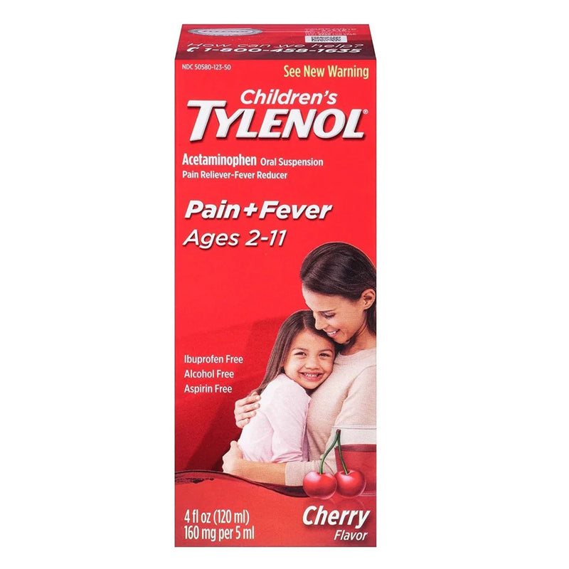 Children's Tylenol® Children's Pain Relief 160 mg / 5 mL Strength Acetaminophen Oral Suspension 4 oz. (1189608_EA) 1/EA