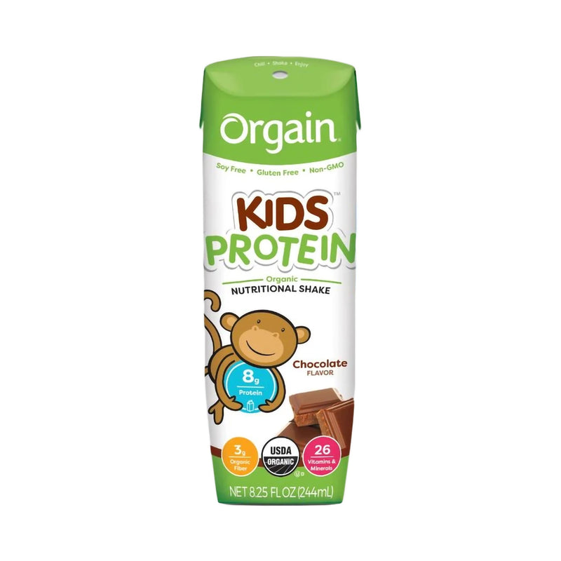 Orgain® Kids Protein™ Organic Nutritional Shake Pediatric Oral Supplement Chocolate Flavor 8.25 oz. Carton Liquid Organic (1100496_EA) 1/EA