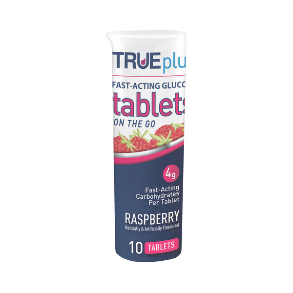 TRUEplus™ Glucose Supplement 10 per Bottle Chewable Tablet Raspberry Flavor (850073_CS) 72/CS