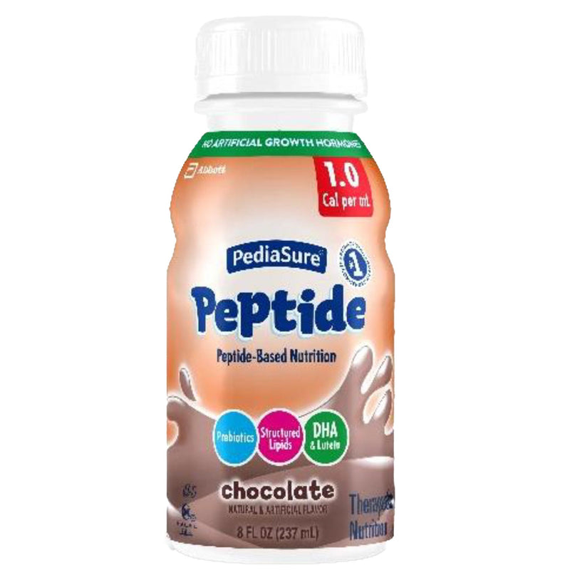 PediaSure® Peptide 1.0 Cal Pediatric Oral Supplement Chocolate Flavor 8 oz. Bottle Liquid Peptide Malabsorption / Maldigestion (1200480_BT) 1/BT