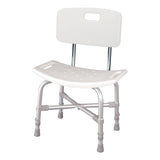 McKesson Bath Bench Without Arms Aluminum Frame With Backrest 20 Inch Seat Width 500 lbs. Weight Capacity (1205414_CS) 1/CS