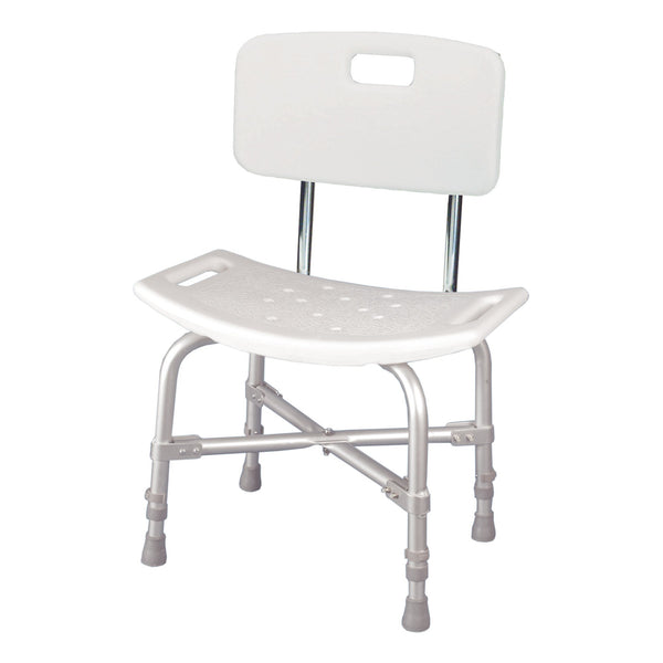 McKesson Bath Bench Without Arms Aluminum Frame With Backrest 20 Inch Seat Width 500 lbs. Weight Capacity (1205414_CS) 1/CS
