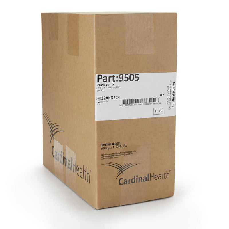 Astound® Non-Reinforced Surgical Gown with Towel Small / Medium Blue Sterile AAMI Level 3 Disposable (273632_EA) 1/EA