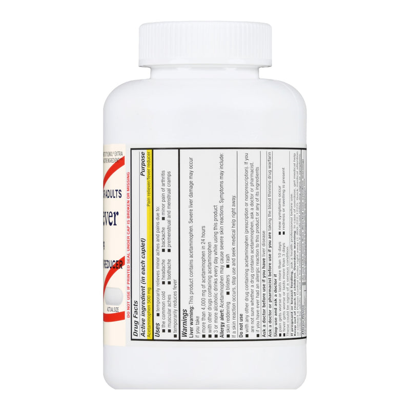 Foster & Thrive™ Pain Relief 500 mg Strength Acetaminophen Caplet 500 per Bottle (1238957_BT) 1/BT