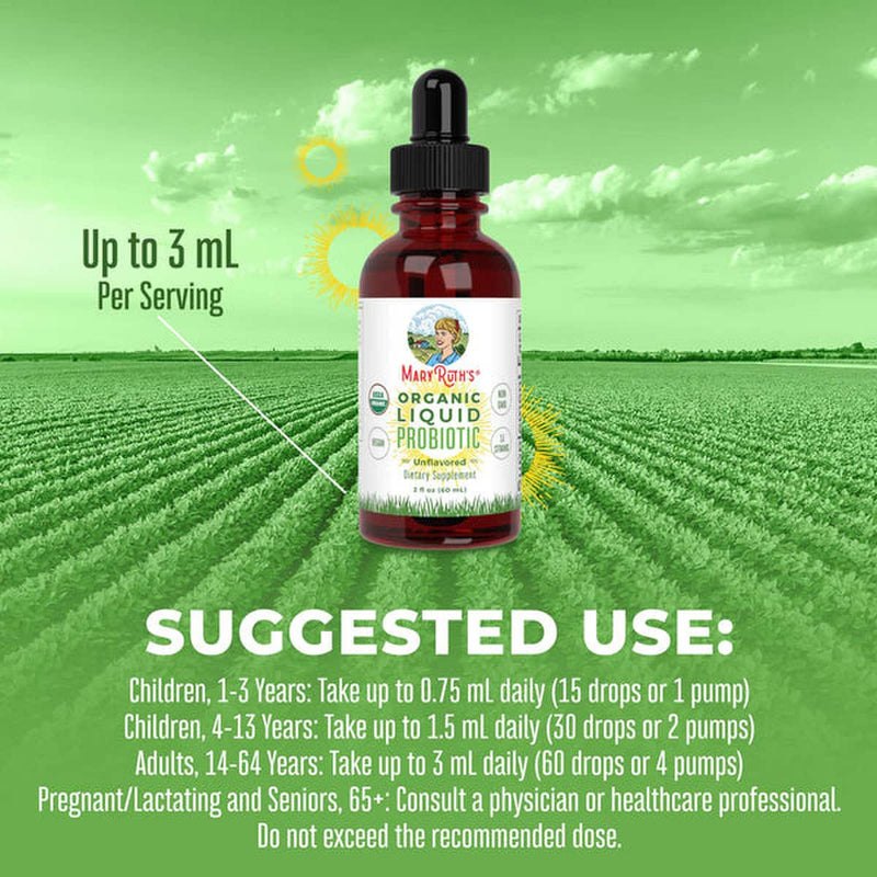 Mary Ruth's® Organic Liquid Probiotic Probiotic 2 oz. Liquid (1271769_EA) 1/EA