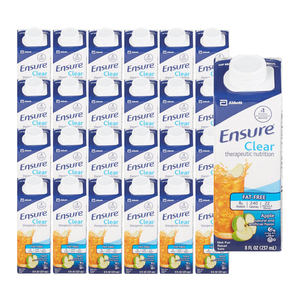 Ensure® Clear Therapeutic Nutrition Oral Supplement Apple Flavor Liquid 8 oz. Reclosable Carton (1048229_CS) 24/CS