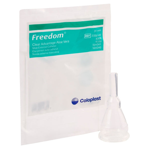 Clear Advantage® Male External Catheter Self-Adhesive Strip Silicone Intermediate (208378_CS) 100/CS