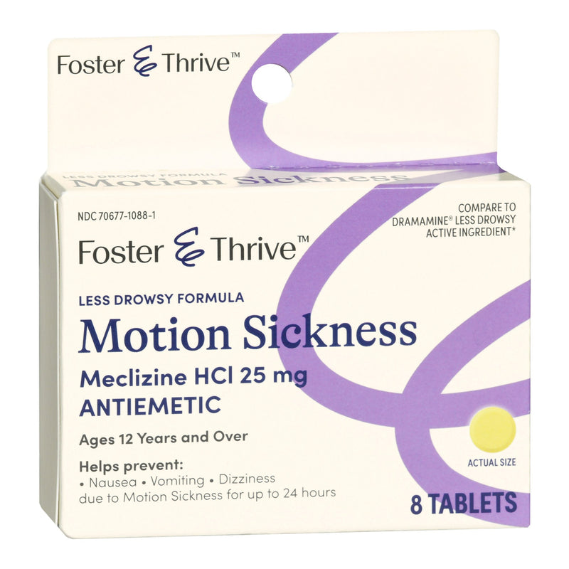 Foster & Thrive™ Nausea Relief 25 mg Strength Tablet 8 per Box (1235098_BX) 1/BX