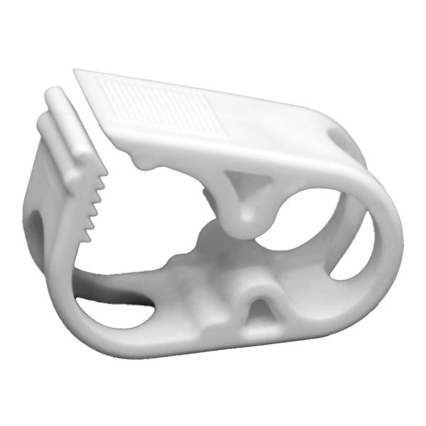 Urocare® Tube Clamp 3/4 X 1 X 1-1/2 Inch, NonSterile, White (1062078_BX) 10/BX