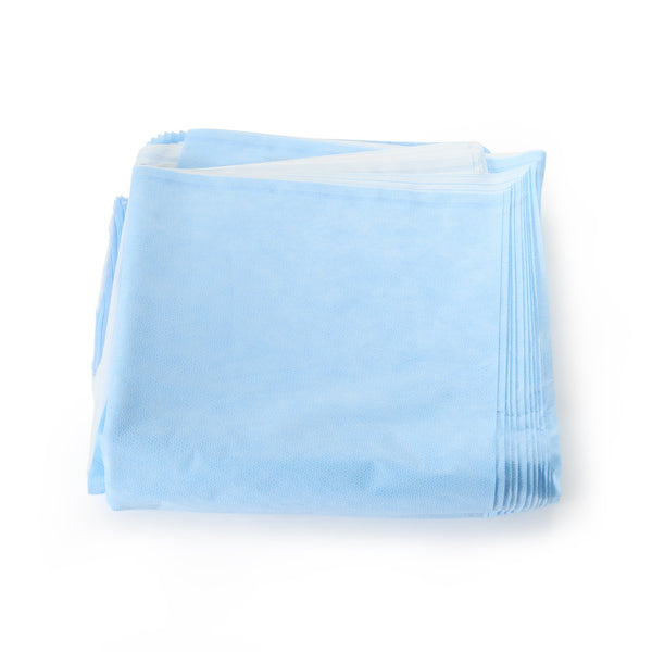 QUICK CHECK* H200 Sterilization Wrap White / Blue 30 X 30 Inch Dual Layer SMS Polypropylene Steam / EO Gas / Hydrogen Peroxide (825787_BG) 48/BG