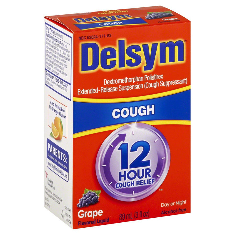 Delsym® Cold and Cough Relief 30 mg / 5 mL Strength Liquid 3 oz. (1101845_EA) 1/EA