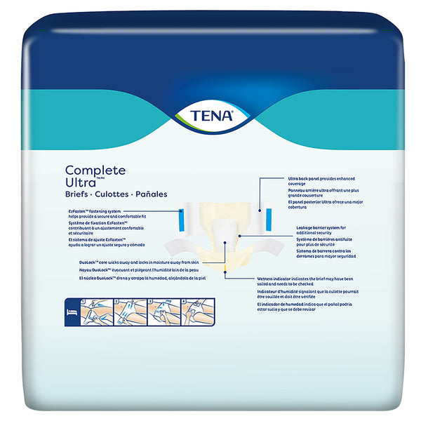 TENA® Complete Ultra™ Unisex Adult Incontinence Brief X-Large Disposable Moderate Absorbency (1160262_BG) 24/BG