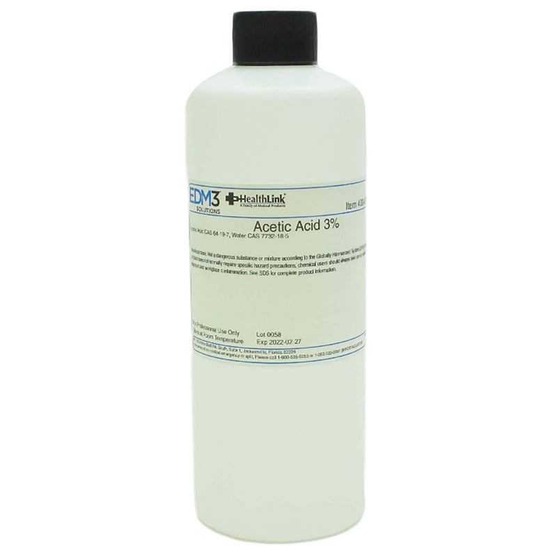EDM 3 LLC Chemistry Reagent Acetic Acid ACS Grade 3% 16 oz. (439348_EA) 1/EA