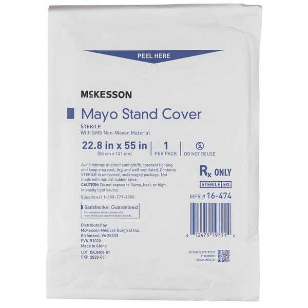 McKesson Brand Mayo Stand Cover 22.8 X 55.5 Inch (854598_EA) 1/EA