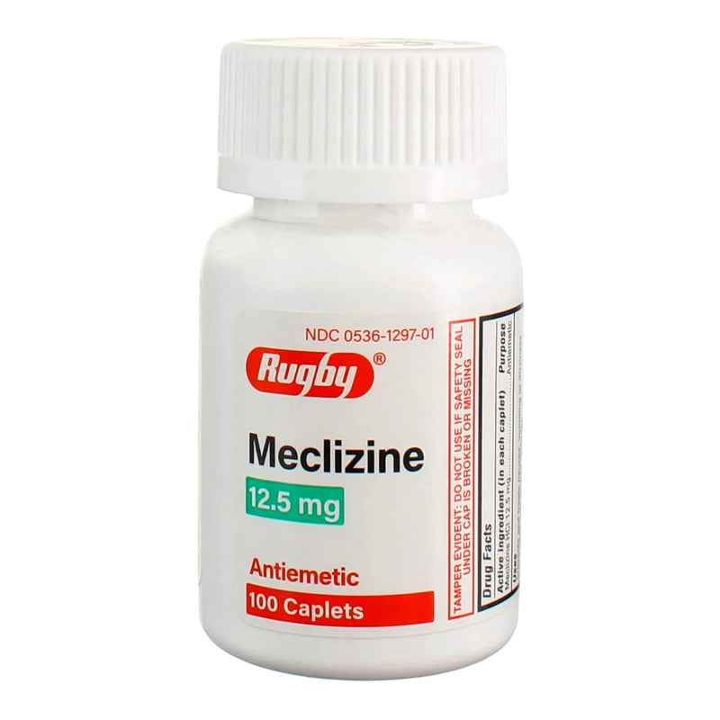 Major Pharmaceuticals Meclizine HCl 12.5 mg Tablet 100 Tablets (1180517_BT) 1/BT