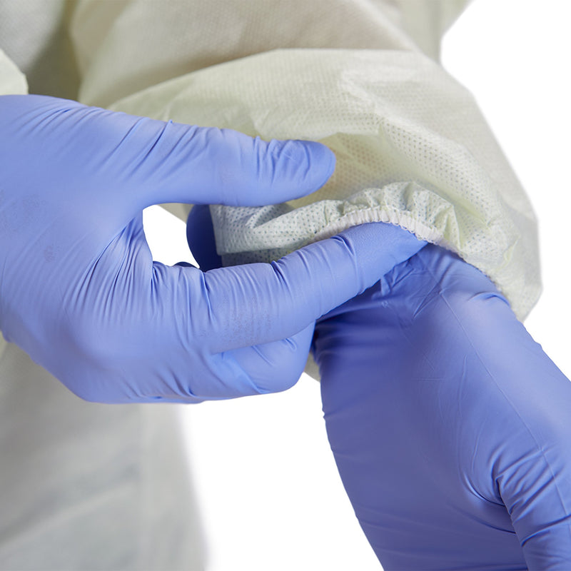 McKesson Protective Procedure Gown X-Large Yellow NonSterile AAMI Level 2 Disposable (1247992_CS) 100/CS
