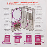 McKesson Feeding Pump Pouch Black, Capacity 1000 to 2000 mL, Pump Pocket, Outside Window, 3 X 9 X 18 Inch (1140269_EA) 1/EA