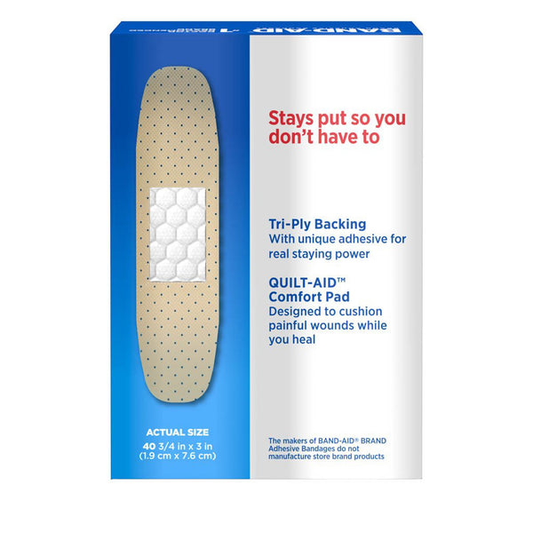 Band-Aid® TRU-STAY™ Adhesive Strip 3/4 X 3 Inch Plastic Rectangle Sheer Sterile (1193243_BX) 40/BX