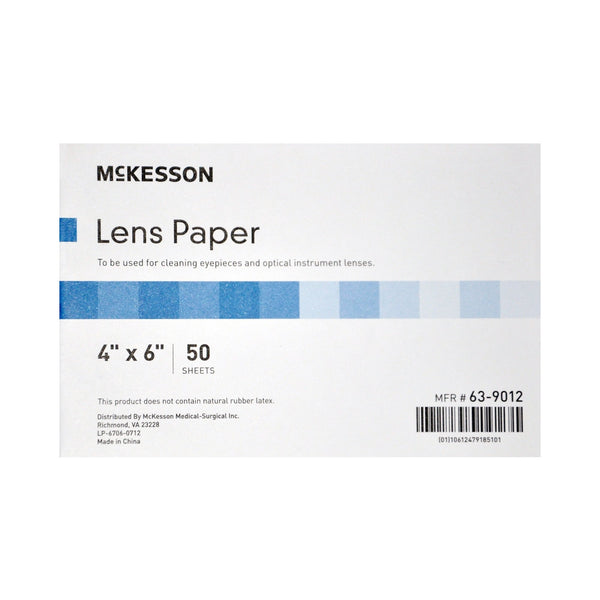 McKesson Optical Lens Cleaning Paper For Microscope Eyepieces and Lenses (531459_PK) 12/PK