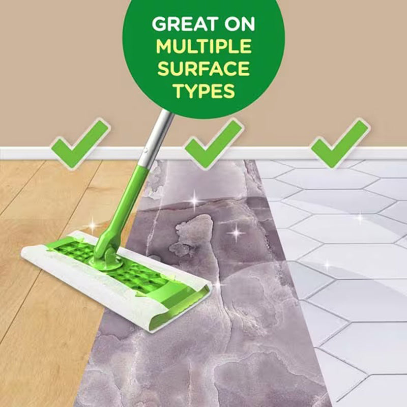 Swiffer® Wet Saturated Wet Mop Pad Bound Edge White Cloth Disposable (1260306_BX) 12/BX