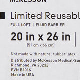 McKesson Bed Pillow 20 X 26 Inch Blue Reusable (939592_EA) 1/EA