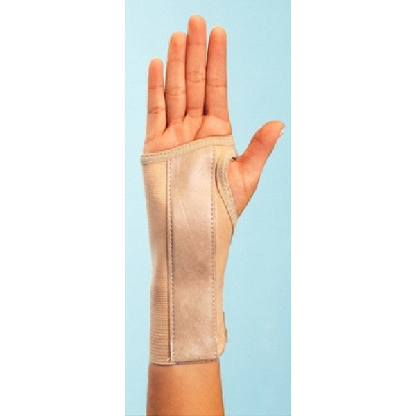 ProCare® Wrist Brace Low Profile / Contoured / Wraparound Aluminum / Cotton / Elastic Right Hand Beige Medium (916905_EA) 1/EA