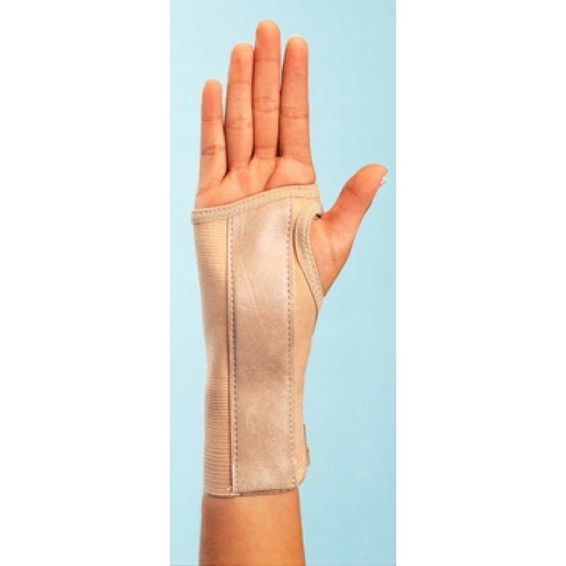 ProCare® Wrist Brace Low Profile / Contoured / Wraparound Aluminum / Cotton / Elastic Right Hand Beige Medium (916905_EA) 1/EA
