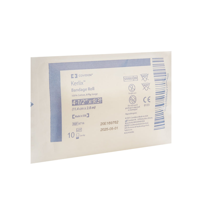 Kerlix™ Fluff Bandage Roll 4-1/2 Inch X 3-1/10 Yard 8-Ply Sterile 1 per Pouch (684279_CS) 100/CS