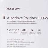 McKesson Sterilization Pouch Ethylene Oxide (EO) Gas / Steam 12 X 15 Inch Transparent Blue / White Self Seal Paper / Film (960947_CS) 1000/CS
