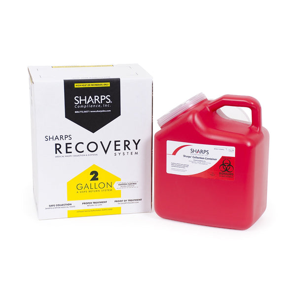 Sharps Compliance Mailback Chemotherapy Container Yellow Base 2 Gallon (1136585_EA) 1/EA