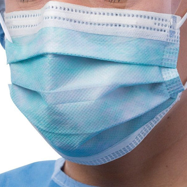 Cardinal Health™ Procedure Mask Anti-fog Foam ASTM Level 3 Earloops One Size Fits Most (296229_CS) 300/CS