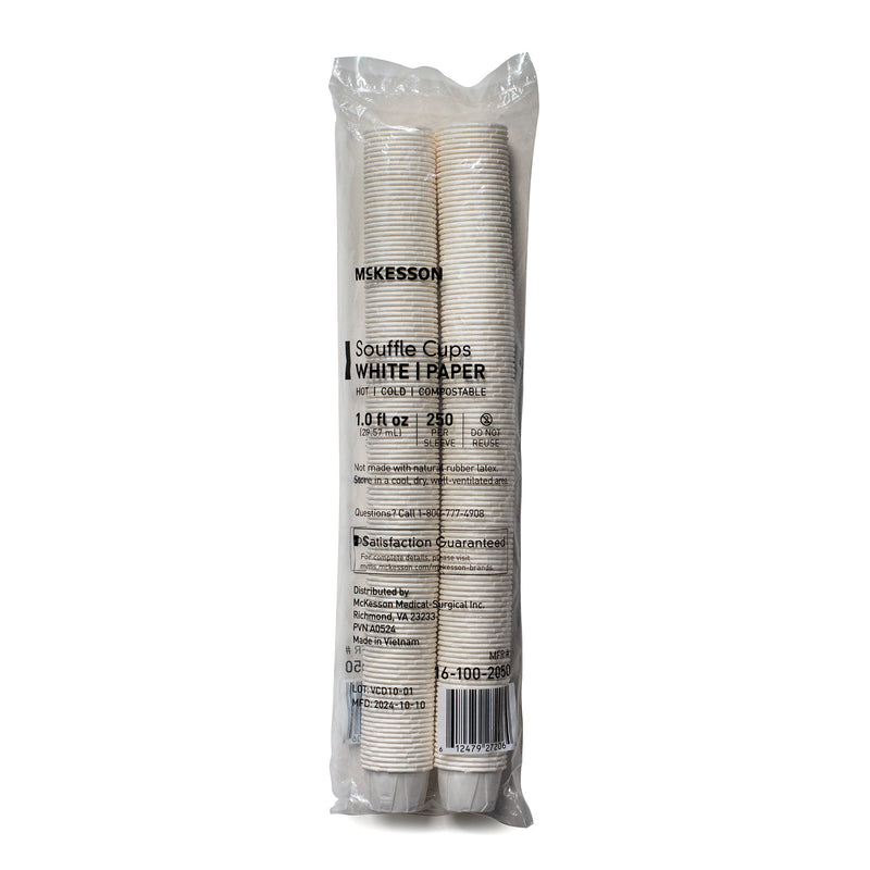 McKesson Souffle Cup 1 oz. White Paper Disposable (1251880_CS) 5000/CS