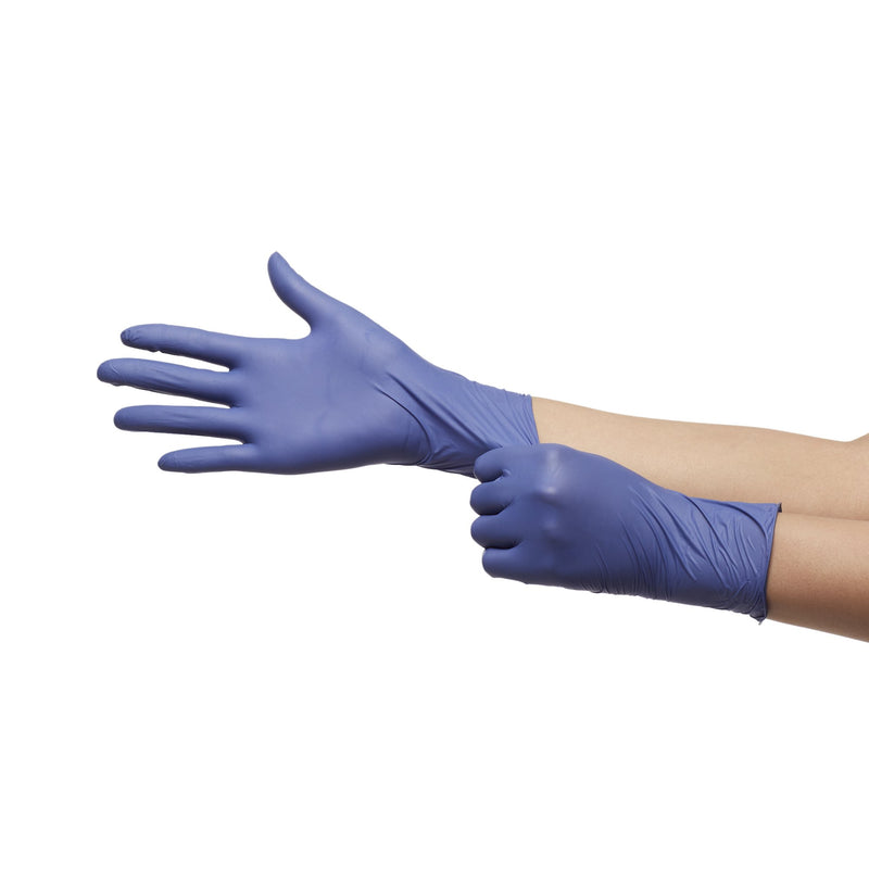 McKesson Confiderm® LDC Exam Glove Small NonSterile Nitrile Standard Cuff Length Fully Textured Blue Chemo Tested / Fentanyl Tested (1159329_CS) 2500/CS