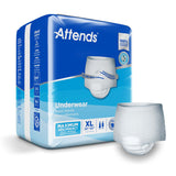 Attends® Unisex Adult Absorbent Underwear Pull On with Tear Away Seams X-Large Disposable Heavy Absorbency (522095_BG) 1/BG