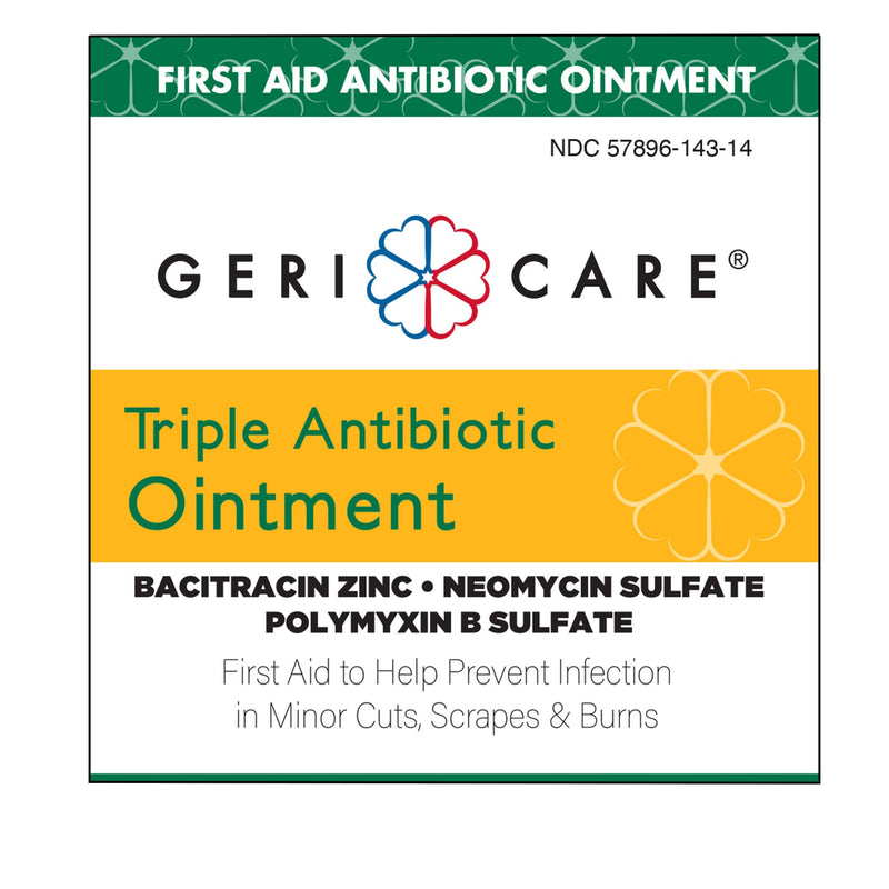 Geri-Care First Aid Antibiotic Ointment 0.9 Gram Individual Packet (1220890_BX) 144/BX