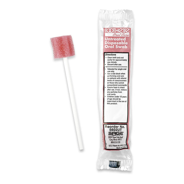 Toothette® Oral Swab Untreated Foam Tip 1 per Pack (33711_EA) 1/EA