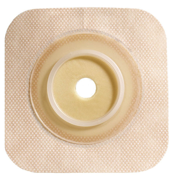Sur-Fit Natura® Ostomy Barrier Trim to Fit, Standard Wear Stomahesive® Without Tape 100 mm Flange Sur-Fit® Natura® System Hydrocolloid 2-5/8 to 3-1/2 Inch Opening 6 X 6 Inch (365788_EA) 1/EA