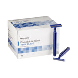 McKesson Personal Razor Single Edge Twin Blade NonSterile Disposable (474704_CS) 100/CS