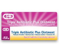 G & W® First Aid Antibiotic with Pain Relief Bacitracin / Neomycin / Polymyxin B / Pramoxine HCl Ointment 30 Gram Tube (779240_EA) 1/EA