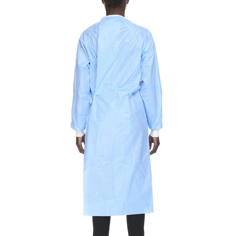 Halyard Basics Non-Reinforced Surgical Gown with Towel Large Blue Sterile Disposable (654134_EA) 1/EA