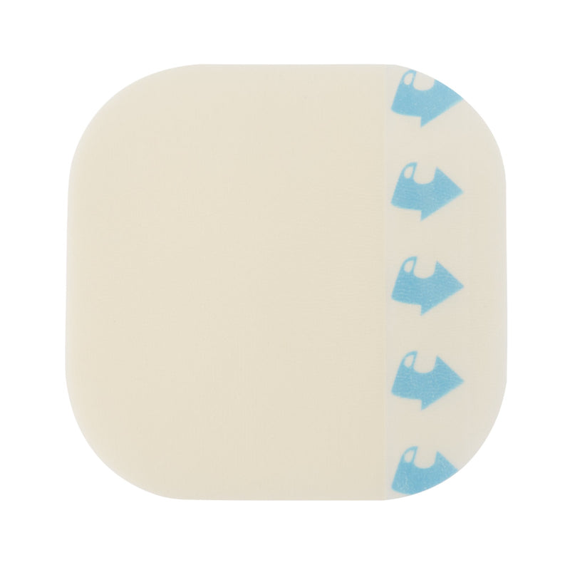 McKesson Thin Hydrocolloid Dressing Film Backing 4 X 4 Inch Square Hydrocolloid / Film (882982_EA) 1/EA