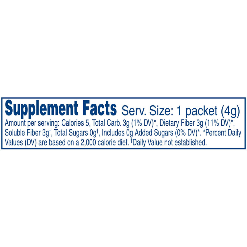 Nutrisource® Fiber Oral Supplement Unflavored Powder 4 Gram Individual Packet (777275_CS) 75/CS