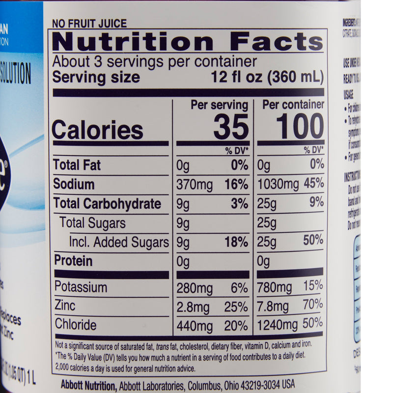 Pedialyte® Classic Oral Electrolyte Solution Grape Flavor 33.8 oz. Electrolyte (366834_CS) 8/CS
